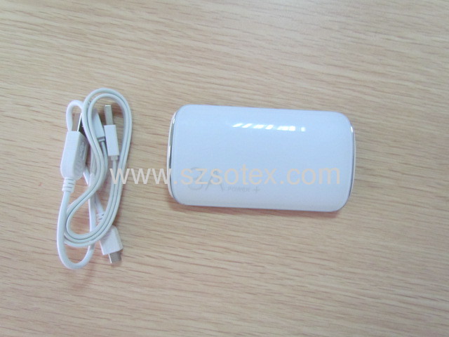 3000mAh portable power bank for mobile phone and devices