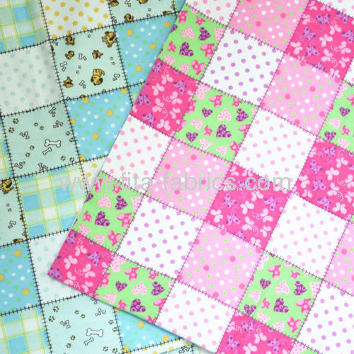 100% cotton Get Edgy flannel fabric for babys