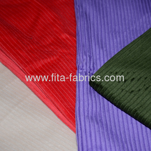 6W100%cotton dyeing corduroy fabric