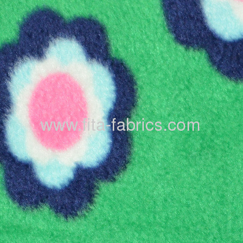 100%Polyester Flower garden printed polar fleece for blankets