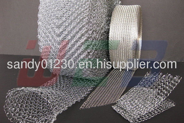 knitted wire mesh for airbag inflator filter