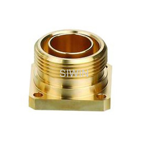 Precision machined brass fiber adapter 