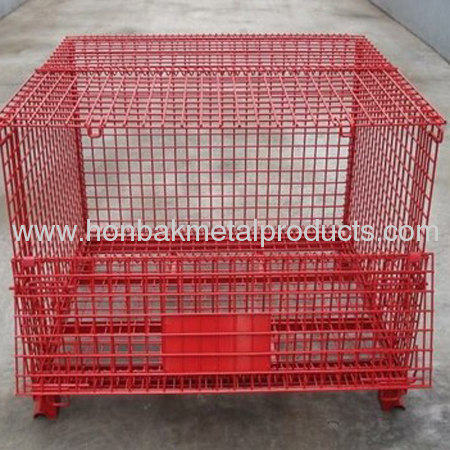 galvanized storage wire mesh container