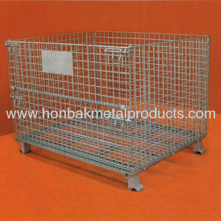 galvanized storage wire mesh container