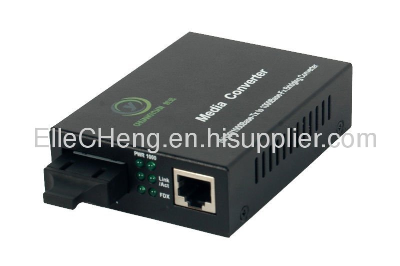 Gigabit ethernet fiber media converter (FO)