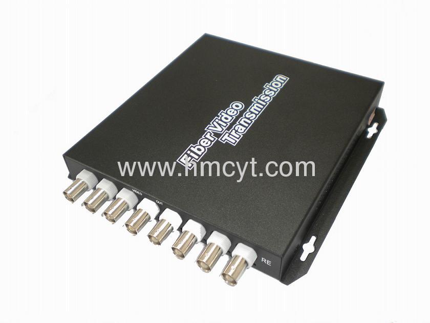 8channel analog video to fiber converter