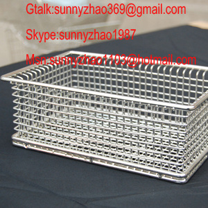 medical storage wire basket/medical waste basket