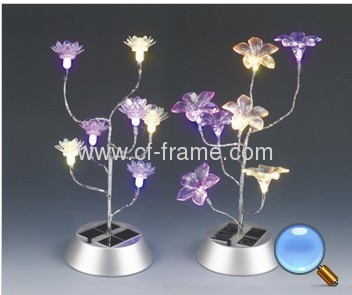 solar christmas flower light as gift 