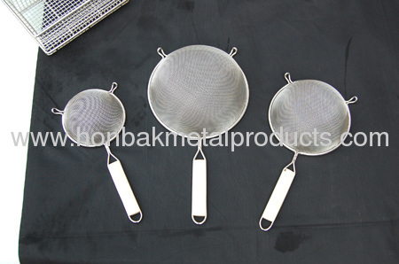 (Body Dia5-16cm&special shape)Wire Mesh Skimmer/ Strainer/ Colander/ Noodle strainer