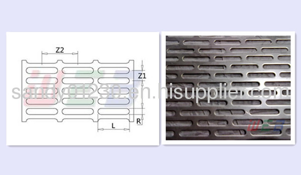 slotted hole ss perforated metal