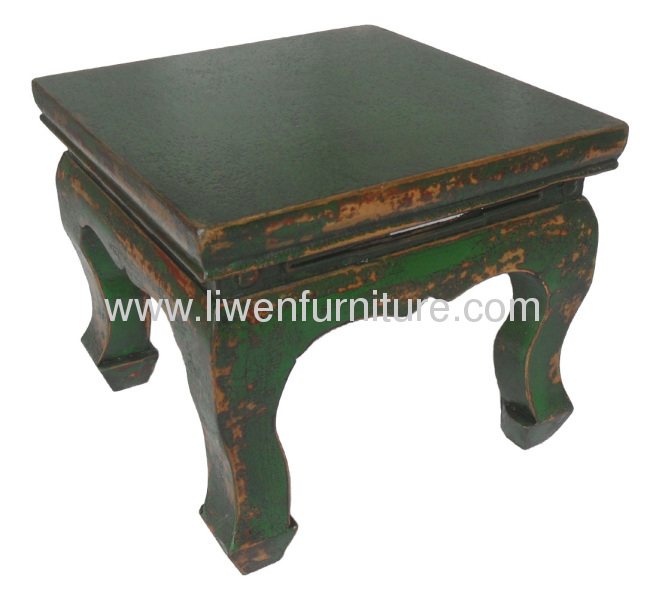 Chinese antiques stool crack lacquer