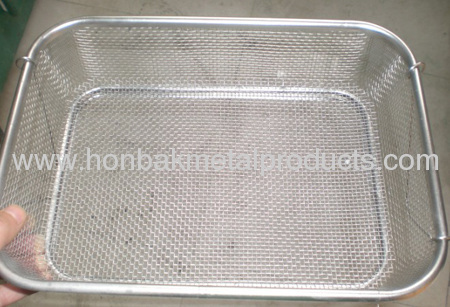 medical stainless steel disinfecting basket