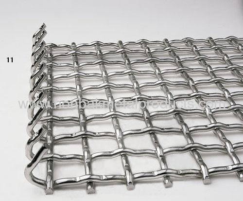 stainless steel crimped square wire mesh