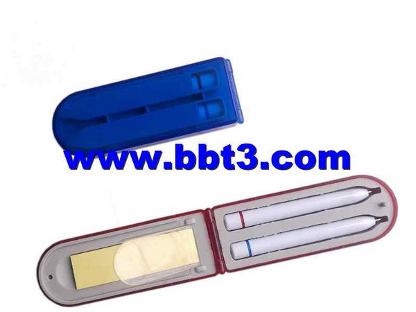 Promotional 2pc ballpen box set with sticky notes