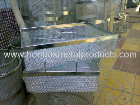 (factory)wire mesh basket for medical sterilization