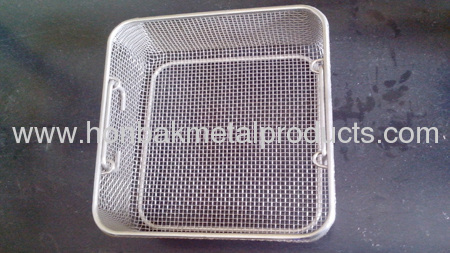 (factory)wire mesh basket for medical sterilization