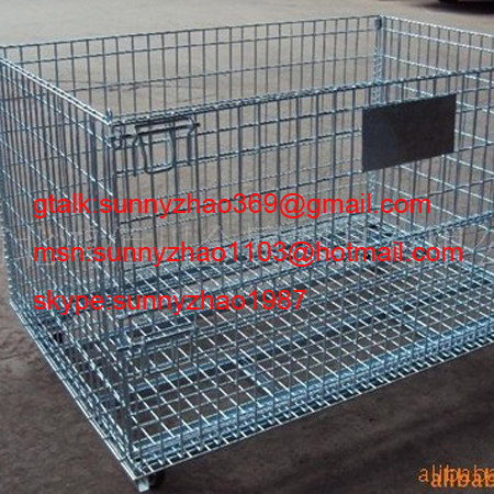 storage welded wire mesh container for warehousing and transportation