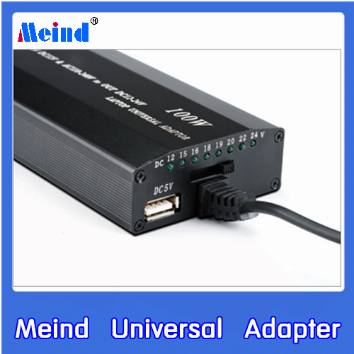 Meind Universal Laptop Adapter 100W Two in One(AC&Car)