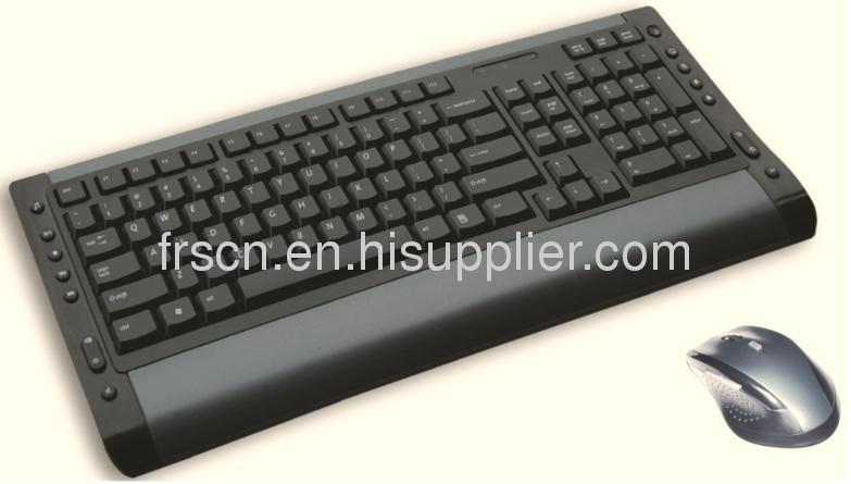 KB-MK01 Black color 107 normal size wireless mouse and keyboard combo