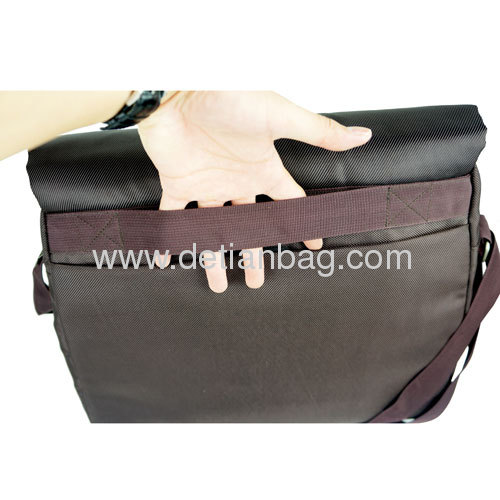 Brown Twill nylon stylish laptop messenger bags for men