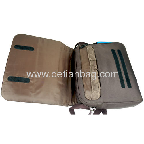Brown Twill nylon stylish laptop messenger bags for men