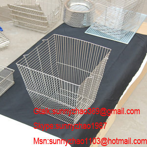 industrial stainless steel wire mesh basket