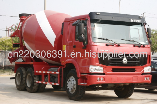 China HOWO Construction Concrete Mixer Truck South America