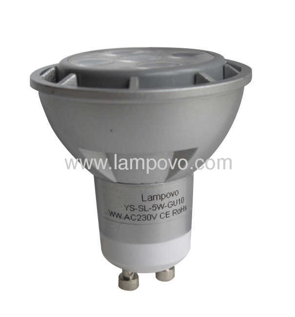 GU10 5W 5*1W 400LM Dimmable LED SPOT LAMP 