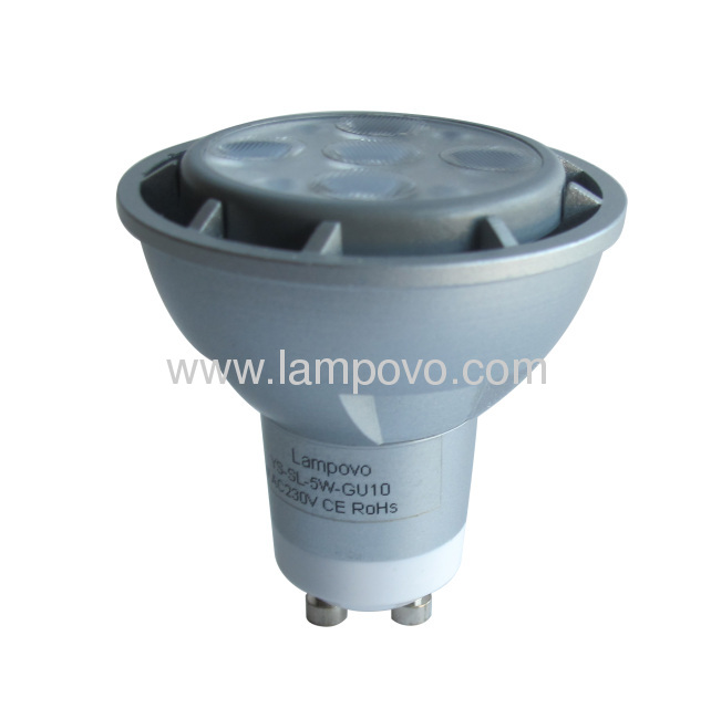 GU10 400LM DIMMABLE 5W 5*1W 120V LED SPOT LAMP 