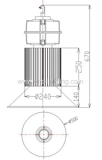 300W COBLED highbay light