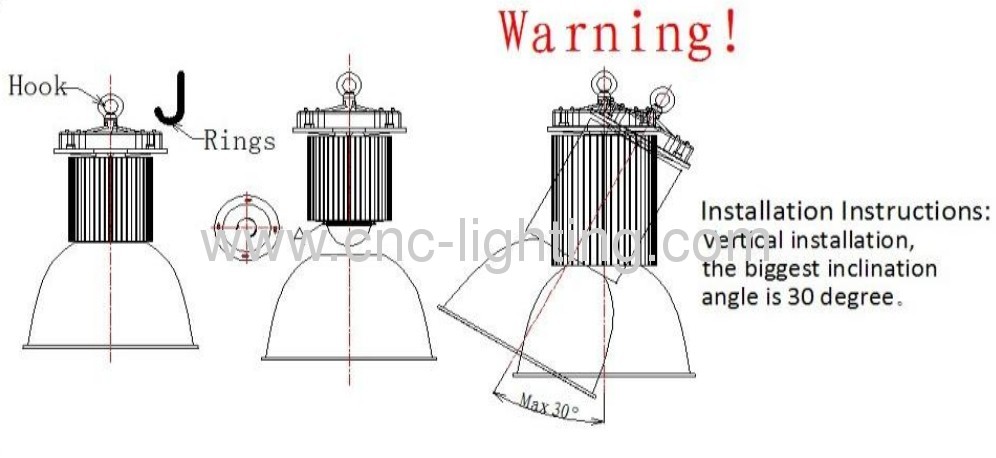 300W COBLED highbay light