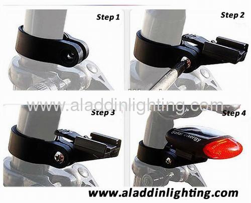 LED Solar bicycle tail light