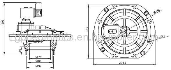 3embedded Pulse valve