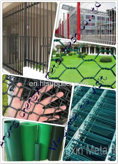 PVC-coated wire chain link fence