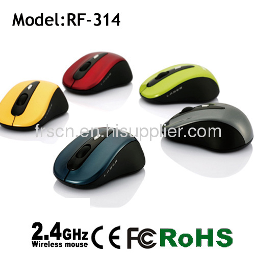 cola red 2.4g 3d optical wireless mouse