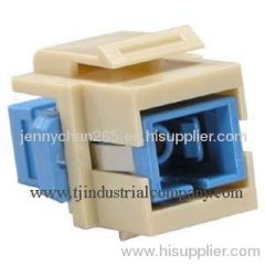 SC adaptor with outlet