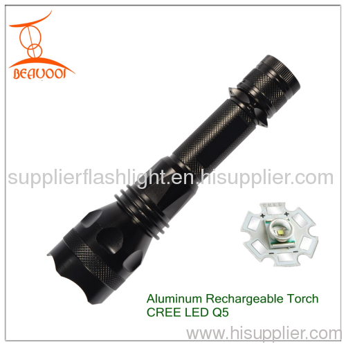 Self-defense torch Multifunction Aluminum Rechargeable LED Torch CREE