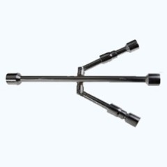 Folding 4-Way Lug Wrench