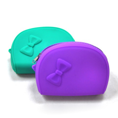 Fashion Silicone coin bag with zipper in hot selling