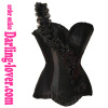 Sexy Black Flower New Corset