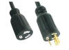 Nema 5-20P/5-20R extension cord with locking for America