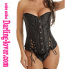 Black New Design Lace-up Corset