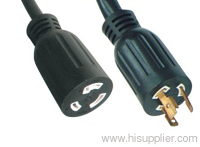Extension cable with locking for America