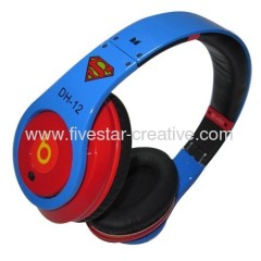 Monster Beats By Dr Dre Studio Superman Dwight Howard Headphones Blue with Red