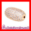 2013 NEW Copper Alloy Cubic Zirconia Pave Crystal Charm Beads For Bracelets