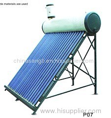 pressured solar heater with copper coil