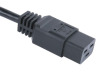 Power cord with IEC C19 connector