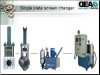 quick screen changer for plastic extrusion plants