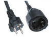 European extension cord with Schuko straight plug