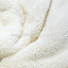 100% Polyester fake lamb fur fabric/berber fleece or polyester sherpa